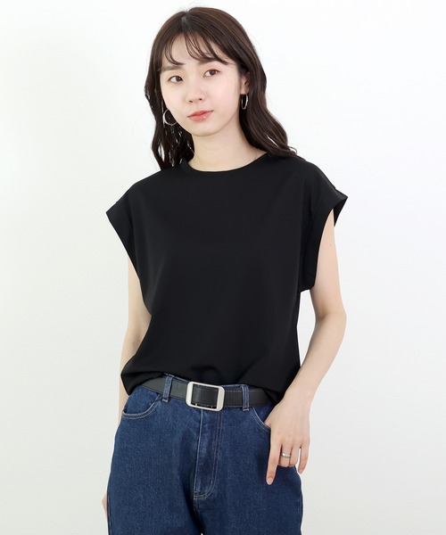 Aletta vita(アレッタビータ)の「シルケットライクフレンチカットソー(Tシャツ/カットソー・レディース・ベージュ/ブラック/オフホワイト・M)」の18枚目の写真