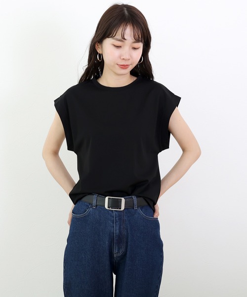 Aletta vita(アレッタビータ)の「シルケットライクフレンチカットソー(Tシャツ/カットソー・レディース・ベージュ/ブラック/オフホワイト・M)」の17枚目の写真