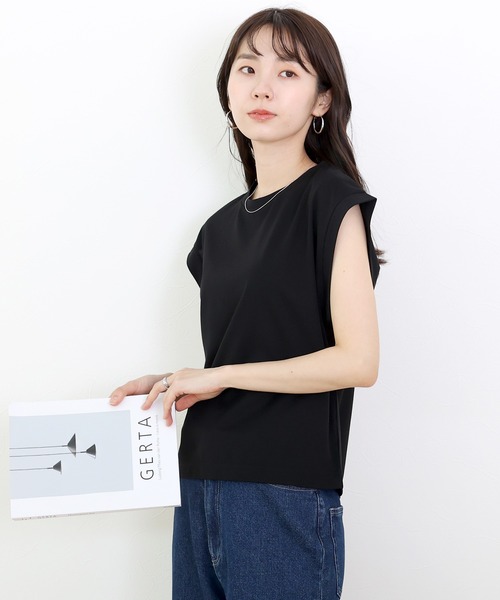 Aletta vita(アレッタビータ)の「シルケットライクフレンチカットソー(Tシャツ/カットソー・レディース・ベージュ/ブラック/オフホワイト・M)」の14枚目の写真