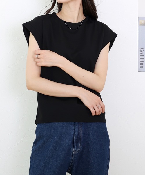Aletta vita(アレッタビータ)の「シルケットライクフレンチカットソー(Tシャツ/カットソー・レディース・ベージュ/ブラック/オフホワイト・M)」の19枚目の写真
