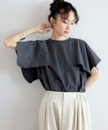 【接触冷感】スクエアスリーブTシャツ