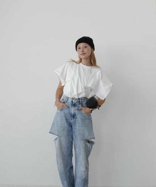model：H163 着用サイズ：FREE