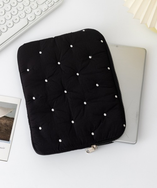 paravion（パラビオン）の「タブレットケース（ハンドバッグ・レディース・ホワイト/ブラック・FREE）」の2枚目の写真