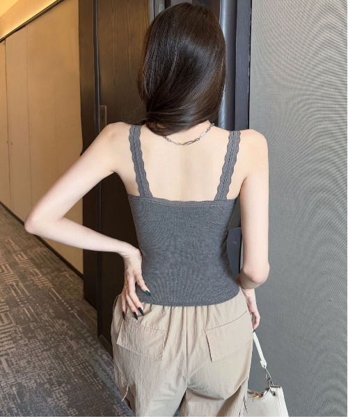 VIVAMUS キャミタンクトップ GIRL DRESS FOR NOW ブラトップ タンクトップ レディース カップ