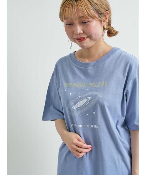 セール】ギャラクシープリントTシャツ（Tシャツ/カットソー