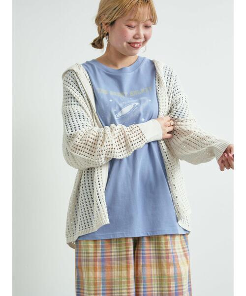 SM2(エスエムツー)の「ギャラクシープリントTシャツ(Tシャツ/カットソー・レディース・ブルー/オフホワイト/ブラック・F)」の9枚目の写真