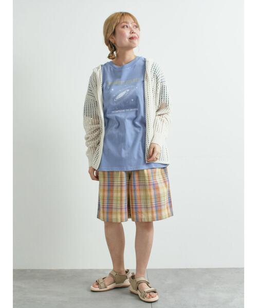 SM2(エスエムツー)の「ギャラクシープリントTシャツ(Tシャツ/カットソー・レディース・ブルー/オフホワイト/ブラック・F)」の13枚目の写真