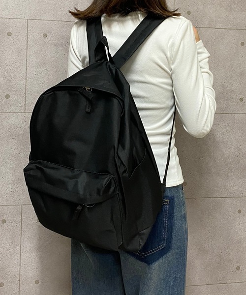 NANEA(ナネア)の「サイドポケットリュックサック(バックパック/リュック・レディース・ブラック/ボルドー/ホワイト・フリー)」の22枚目の写真