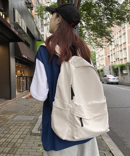 NANEA(ナネア)の「サイドポケットリュックサック(バックパック/リュック・レディース・ブラック/ボルドー/ホワイト・フリー)」の12枚目の写真
