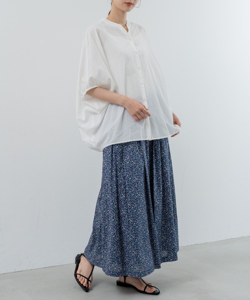 refinedworks（リファインドワークス）の「【refinedworks】体型カバー も叶う リラックス シャツ（シャツ/ブラウス・レディース・ホワイト/オレンジ/ブラック・FREE）」の18枚目の写真