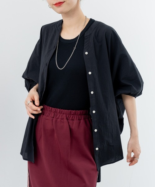 refinedworks（リファインドワークス）の「【refinedworks】体型カバー も叶う リラックス シャツ（シャツ/ブラウス・レディース・ホワイト/オレンジ/ブラック・FREE）」の12枚目の写真