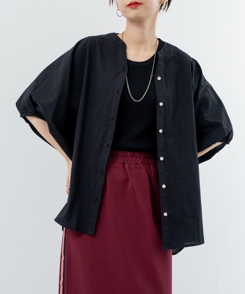 refinedworks（リファインドワークス）の「【refinedworks】体型カバー も叶う リラックス シャツ（シャツ/ブラウス・レディース・ホワイト/オレンジ/ブラック・FREE）」の13枚目の写真