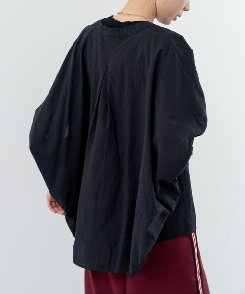 refinedworks（リファインドワークス）の「【refinedworks】体型カバー も叶う リラックス シャツ（シャツ/ブラウス・レディース・ホワイト/オレンジ/ブラック・FREE）」の15枚目の写真