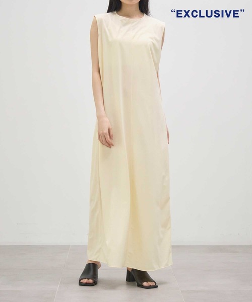 KANEMASA PHIL.(カネマサフィル)の「【KANEMASA PHIL./カネマサフィル】別注 46G dress/Iラインロングノースリーブワンピース(ワンピース・レディース・イエロー/ブラウン/ブラック/ブルー・SMALL/MEDIUM)」の4枚目の写真
