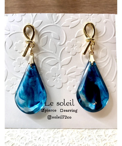 tone(トーン)の「【Le soleil】ドイツ製アクリル ドロップピアス(MA)(ピアス(両耳用)・レディース・その他4/その他1/その他2/その他3・FREE)」の2枚目の写真