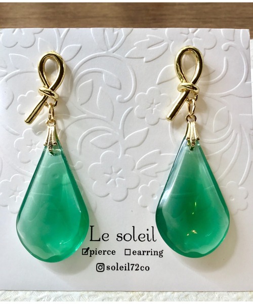 tone(トーン)の「【Le soleil】ドイツ製アクリル ドロップピアス(MA)(ピアス(両耳用)・レディース・その他4/その他1/その他2/その他3・FREE)」の1枚目の写真