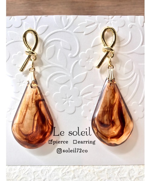 tone(トーン)の「【Le soleil】ドイツ製アクリル ドロップピアス(MA)(ピアス(両耳用)・レディース・その他4/その他1/その他2/その他3・FREE)」の4枚目の写真