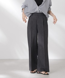 NANO universe | リネンライクセンタープレスタックパンツ(セットアップ可)(その他パンツ)