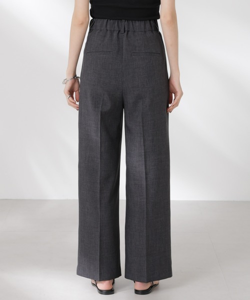 NANO universe（ナノユニバース）の「リネンライクセンタープレスタックパンツ(セットアップ可)（その他パンツ・レディース・ブラウン/ベージュ/チャコール・FREE）」の12枚目の写真