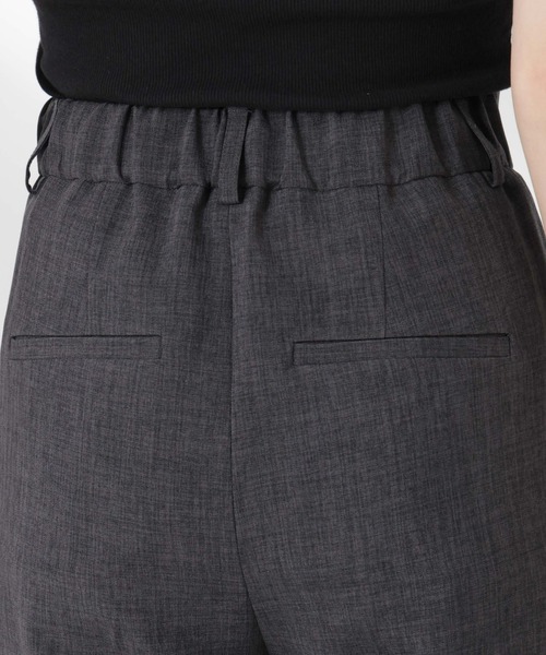 NANO universe（ナノユニバース）の「リネンライクセンタープレスタックパンツ(セットアップ可)（その他パンツ・レディース・ブラウン/ベージュ/チャコール・FREE）」の13枚目の写真