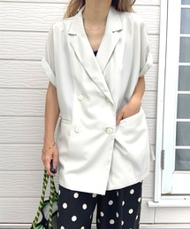 Q | ダブルブレストジレジャケット(テーラードジャケット)