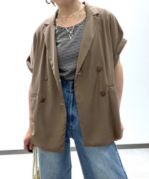 Q | ダブルブレストジレジャケット(テーラードジャケット)