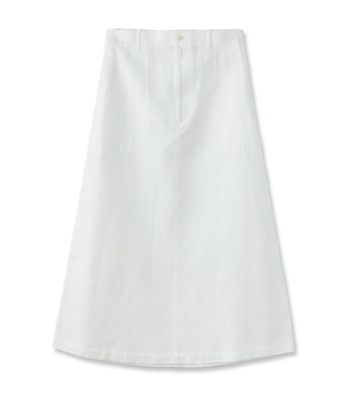 LA MARINE FRANCAISE（マリン フランセーズ）の「コットンリネンスタンダードスカート（スカート・レディース・サックスブルー/ホワイト/グリーン・0/1）」の2枚目の写真