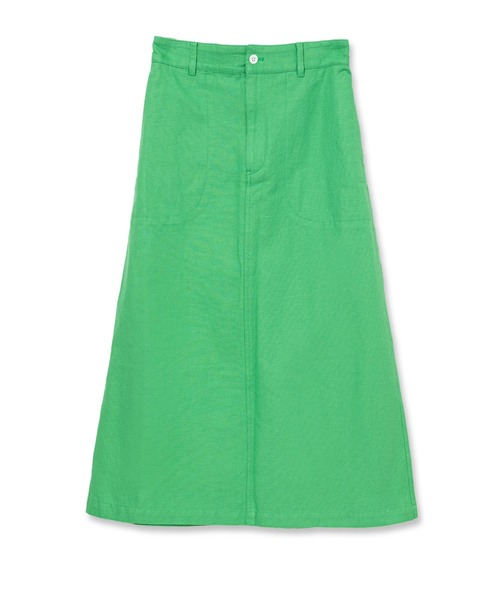 LA MARINE FRANCAISE（マリン フランセーズ）の「コットンリネンスタンダードスカート（スカート・レディース・サックスブルー/ホワイト/グリーン・0/1）」の5枚目の写真