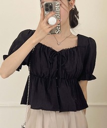 美品 完売品 STATEOFMIND 半袖 トップス パフスリーブ ブラック M 楽天市場】シャツ ブラウス レディース 半袖 ビッグカラー 刺繍