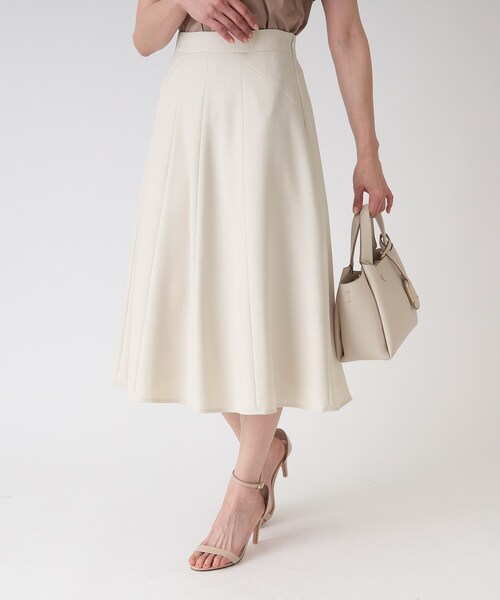 DT♪ JOAN リネンキャンバスのストレートスカート 関税込 45R薄バックサテンのテントスカート: WOMEN｜45R