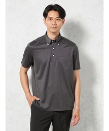 【吸湿冷感】完全ノーアイロン 半袖 アイポロシャツ ボタンダウン i-shirt