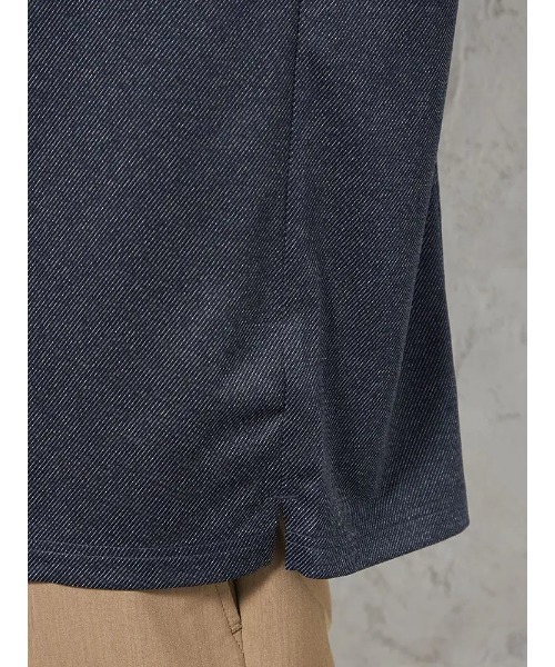 HARUYAMA（ハルヤマ）の「【吸湿冷感】完全ノーアイロン 半袖 アイポロシャツ ボタンダウン i-shirt（ポロシャツ・メンズ・ネイビー/ブラック・M/LL/3L/L）」の9枚目の写真