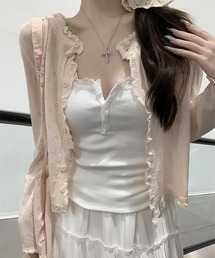 blackdia ocean 透かし編み ライトニットカーディガン
