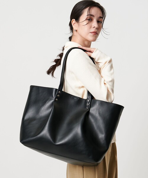 BEAUTY&YOUTH UNITED ARROWS（ビューティーアンドユースユナイテッドアローズ）の「タック トートバッグ -2WAY-（トートバッグ・レディース・ブラック/モカ・FREE）」の12枚目の写真