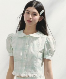 パフスリーブ」に該当するレディースのトップス（花柄