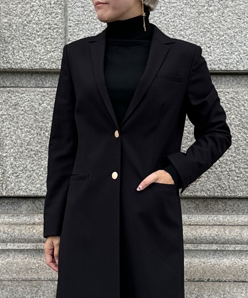 JENNE(ジェンヌ)の「モダンロングジャケット(その他アウター・レディース・キャメル/レッド/グレー/ブラック・SMALL/MEDIUM/LARGE)」の7枚目の写真