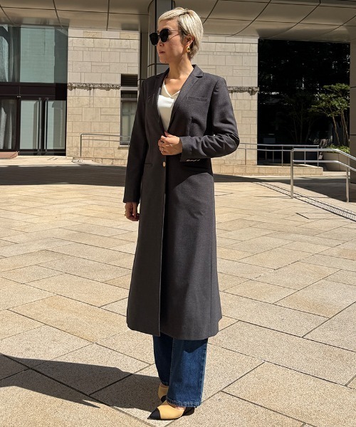 【完売サイズ新品】JENNEモダンロングジャケットMブラック定価39600円 クラシカルロングジャケット｜JENNE(ジェンヌ)公式通販：パリジェンヌ