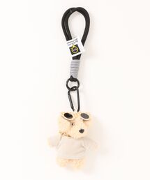 Revo.（レボ）の「コード ストラップ付き ボア ファー アニマル マスコット マルチチャーム イヌ ネコ クマ ぬいキーホルダー ぬいぐるみチャーム バッグチャーム（チャーム）」
