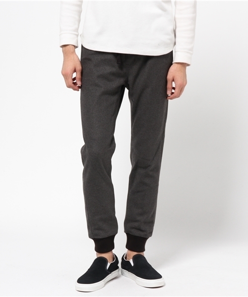 VENCEEXCHANGE（ヴァンスエクスチェンジ）の「ウール ジョガーパンツ10L       （その他パンツ・メンズ・ブラック/チャコールグレー・LARGE/MEDIUM）」の2枚目の写真