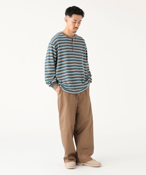 UNIVERSAL OVERALL（ユニバーサルオーバーオール）の「【別注】UNIVERSAL OVERALL / ワイド パンツ（その他パンツ・メンズ・ベージュ/ブラック・S/M/L/XL）」の21枚目の写真