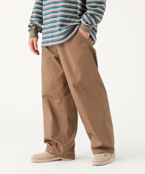 UNIVERSAL OVERALL（ユニバーサルオーバーオール）の「【別注】UNIVERSAL OVERALL / ワイド パンツ（その他パンツ・メンズ・ベージュ/ブラック・S/M/L/XL）」の22枚目の写真