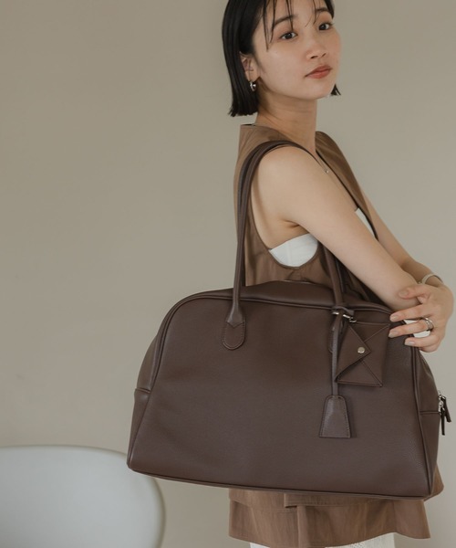 LOWRYS FARM（ローリーズファーム）の「チャームツキＢＩＧボストン　581122（ショルダーバッグ・レディース・ブラック/ブラウン・FREE）」の6枚目の写真