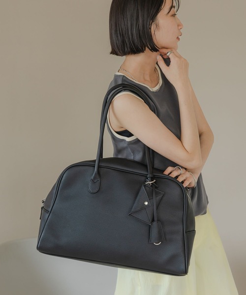 LOWRYS FARM（ローリーズファーム）の「チャームツキＢＩＧボストン　581122（ショルダーバッグ・レディース・ブラック/ブラウン・FREE）」の8枚目の写真