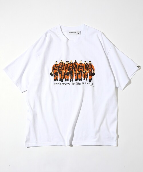 cotton pan（コットンパン）の「COTTON PAN/コットンパン スタンバーオイル フロントプリントTシャツ / CP25AW-FH001（Tシャツ/カットソー・メンズ・ブラック/ホワイト・L/M）」の21枚目の写真