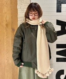 BEAMS BOY | タッセル リブ マフラー(マフラー)