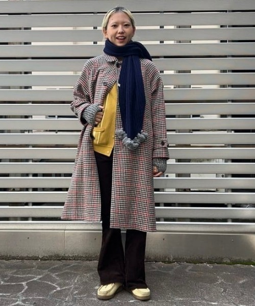 BEAMS BOY（ビームスボーイ）の「【2/5再値下げ】タッセル リブ マフラー（マフラー・レディース・ネイビー/ホワイト系その他7・ONE SIZE）」の7枚目の写真