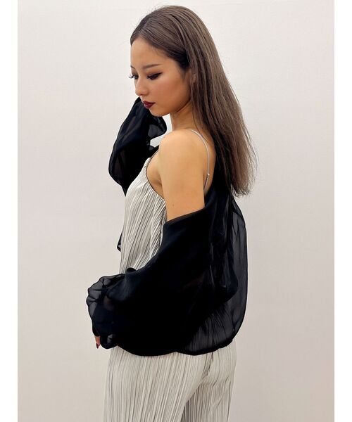 GYDA(ジェイダ)の「SHEERショートシャツ(シャツ/ブラウス・レディース・オフホワイト・FREE)」の18枚目の写真