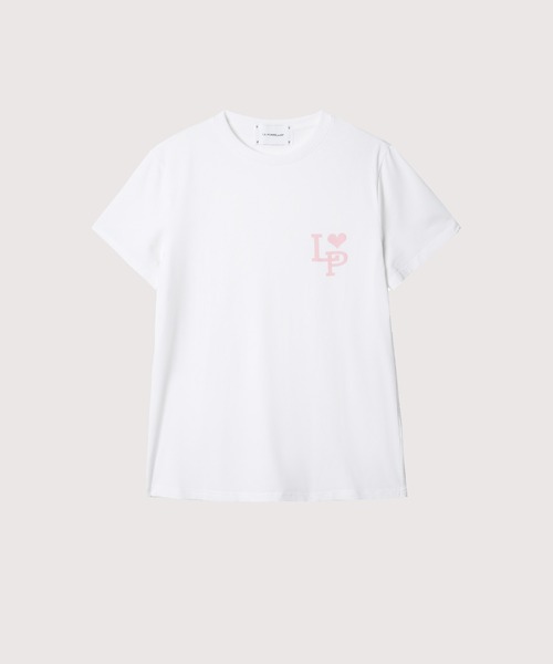 LA POMME petit(ラポミ・プチ)の「PETIT Cachet T(Tシャツ/カットソー・レディース・ブラック/パープル/ピンク・SMALL/MEDIUM/LARGE)」の1枚目の写真