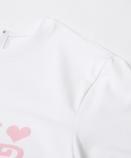 LA POMME petit(ラポミ・プチ)の「PETIT Cachet T(Tシャツ/カットソー・レディース・ブラック/パープル/ピンク・SMALL/MEDIUM/LARGE)」の5枚目の写真