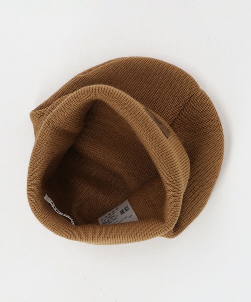Jieda（ジエダ）の「＜JieDa＞パッチ ニット キャップ（ニットキャップ/ビーニー・メンズ・ブラウン系/ブラック・FREE）」の4枚目の写真